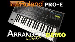 Roland Pro-E Arranger Legacy: Demo by Marcello Colò