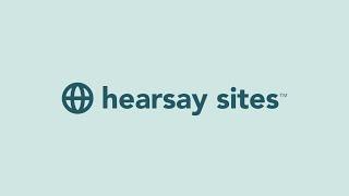 Hearsay Sites: branded websites built for your field