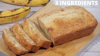 Easy BANANA BREAD recipe 3 INGREDIENTS | NO EGGS | Pain aux Bananes | Cinnamon Sanctuary