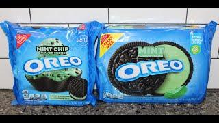 Blind Taste Test: LIMITED EDITION Mint Chip Oreo vs Mint Oreo Cookie Comparison & Review