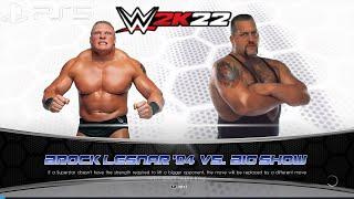 WWE 2K22 BROCK LESNAR vs BIG SHOW: WWE SMACKDOWN JUNE, 12. 2003