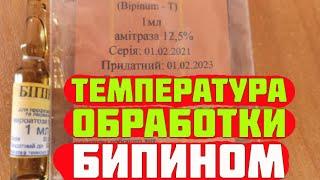 Бипин от клеща варроа. Температура обработки пчел бипином. Сроки обработки пчел бипином