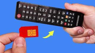Once You Learn This Trick, You Will Never Throw A SIM Card In The Trash Again! How To Fix TV Remote!