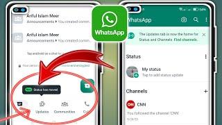 Как удалить нижнюю панель навигации WhatsApp 2024 | Изменить панель навигации WhatsApp снизу вверх