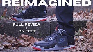 Air Jordan 4 Bred "Reimagined" Full Review + On Feet