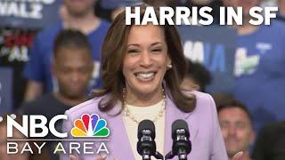 Harris lands in San Francisco