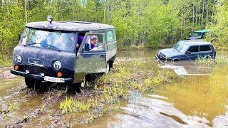 СПОР Нивы против УАЗов на бездорожье часть 2. УАЗ Хантер, Буханка, Патриот, Нива 3Д, 5Д.