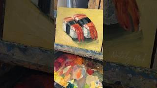 Natalymak.etsy.com #painting #oilpaint #shrimp #stilllife