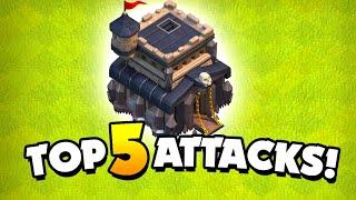 Top 5 th9 attack strategy || Top 5 Th9 3 star attack strategy || Raawten gaming