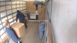 Emerald Moving 3 Man Crew loading a 26' truck