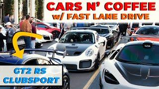 Taking my Porsche GT2 RS Clubsport to Scottsdale Cars & Coffee! TONS of Supercars!