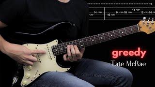 greedy (ROCK version) - Tate McRae | Guitar Cover | With Tabs