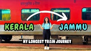 My LONGEST train Journey from KERALA to JAMMU  #therainbowgirlvlogs