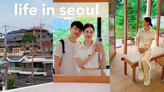 seoul vlog  can we live here?  traditional bukchon hanok village, summer skincare, travel ️