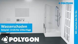 Wasserschaden: Undichte Silikonfuge