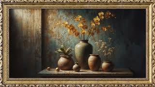 Rustic vases | TV Art Screensaver | 8 Hours Framed Painting | TV Wallpaper | 4K