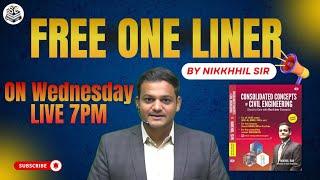 RRB JE 2024 | Free One liner Announcement by Nikkhhil Sir - Live on Wednesday at 7 PM!