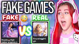 I PLAYED FAKE ROYALE HIGH GAMES & FOUND THE "NEW SCHOOL"... ROBLOX Royale High