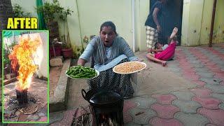 Don't Try this .Popcorn and Chilli vs Hot Oil | Ippadi mattum Experiment Pannave koodathu | Mrs.Abi