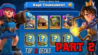 BEST DECKS in Rage Tournament (UPDATE) 19/0 - Clash Royale
