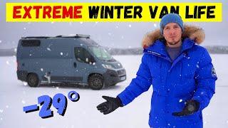 I survived the Arctic winter in a self built camper van