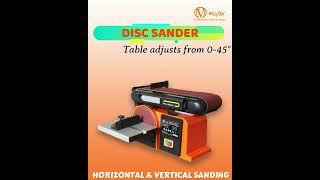 VOLTZ MM491GL Disc Sander 370W 1.8-Amp 4 x 36 in. Belt and 6 in. with Cast Iron Base