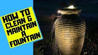 HOW TO CLEAN AND MAINTAIN A FOUNTAIN | Caring for an Aquascape Urn Fountain