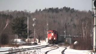 CN/National Gypsum train from Milford Nova Scotia to Dartmouth in 1995 and 2009