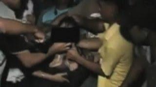 Horrifying footage: Girl molested by gang in India