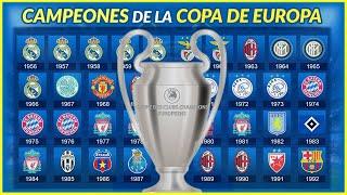  Todos los CAMPEONES de la COPA DE EUROPA (1956-1992)   1️ª Parte