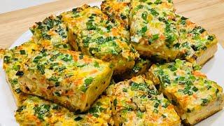Super tasty fried egg tofu you must try / Favourite among the whole family young & old.