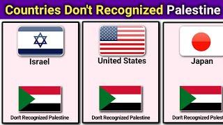 Countries that don't recognize PALESTINE 