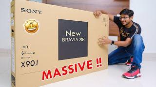 My Most Expensive TV is here... Sony X90J Unboxing !! 