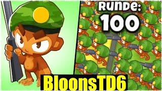 NUR MIT LVL0 AFFEN RUNDE 100 SCHAFFEN! - Bloons td 6 [Deutsch/German]