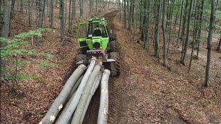 Ťažba dreva do svahu neďaleko domova, Amles, Stihl ms 462,Orvex LT100,Dron,Forestwork, Felling,Trees