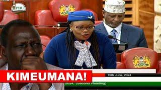 THIS WOMAN IS FIRE!! Listen to what Wamuchomba said today in Parliament as she reject finance bill