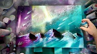 Galactical Nebula Opening  - SPRAY PAINT ART - By Skech