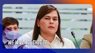 'We will not shut up': DOJ won't stop probe vs VP Sara Duterte; more individuals face summons