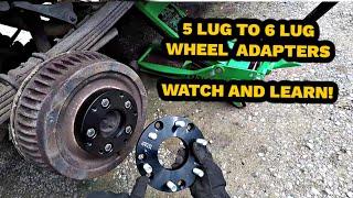 5 lug to 6 lug Wheel Adapters - HOW TO INSTALL - Do They Work