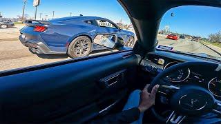 2024 DARK HORSE MUSTANG PLAYS WITH MY SHELBY GT350 (POV DRIVE)