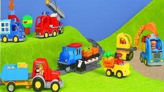 Zug, Bagger, Lastwagen, Traktor, Spielzeugautos, Polizeiauto & Feuerwehrmann von LEGO DUPLO deutsch