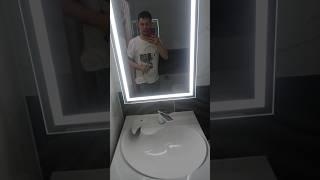 Ванная под ключ в широкоформатном керамограните #ваннаяподключ #shortvideo #ремонтквартир