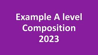 Example A level Composition 2023 Piano Trio in F minor