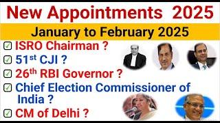 Appointment 2025 Current Affairs | Who Is Who 2025 | Latest Appointment 2025 | Current Affairs 2025