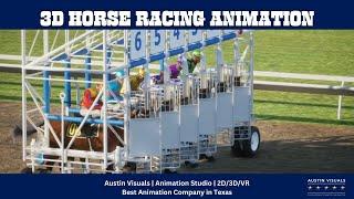 3D Horse Racing Animation - Austin Visuals 3D Animation Studio