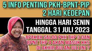 5 INFORMASI PENTIG PKH-BPNT-PIP HINGGA 2 HARI KEDEPAN SENIN TANGGAL 31 JULI 2023, PKH & BPNT CAIR ?