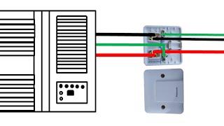 WINDOW AC WIRING USING DP SWITCH