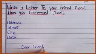 Write a Letter To Your Friend How You Celebrated Diwali ||@PowerliftEssayWriting|| Letter Diwali