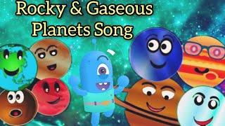 Rocky &Gaseous planets/Planets Song/SolarSystem/Solid&gas planets