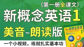 新概念英语1 美音朗读版（配双语字幕）练就扎实英文功底，不绕弯路 | 最适合汉语母语者学习的英文教材 | 第一册全文翻译 | 高频生活口语与基础短语练习 Learn English